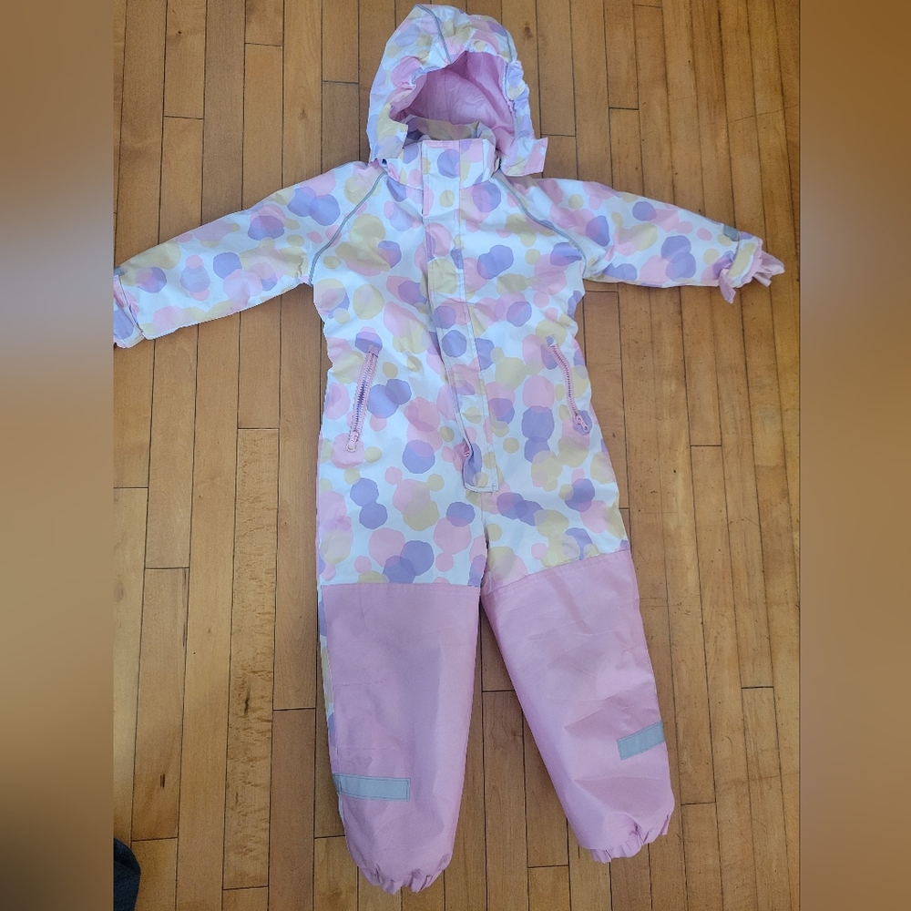 Girls Snowsuit with Hood Size 116 (6-7)